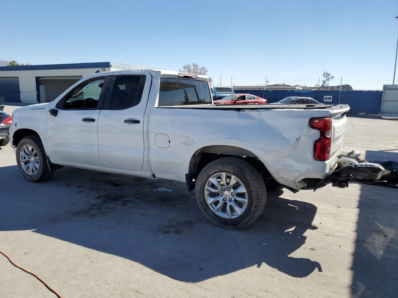 2023 Chevrolet Silverado VIN 1GCRABEK0PZ281877 Copart auction photo, rear end / side damage thumbnail 2
