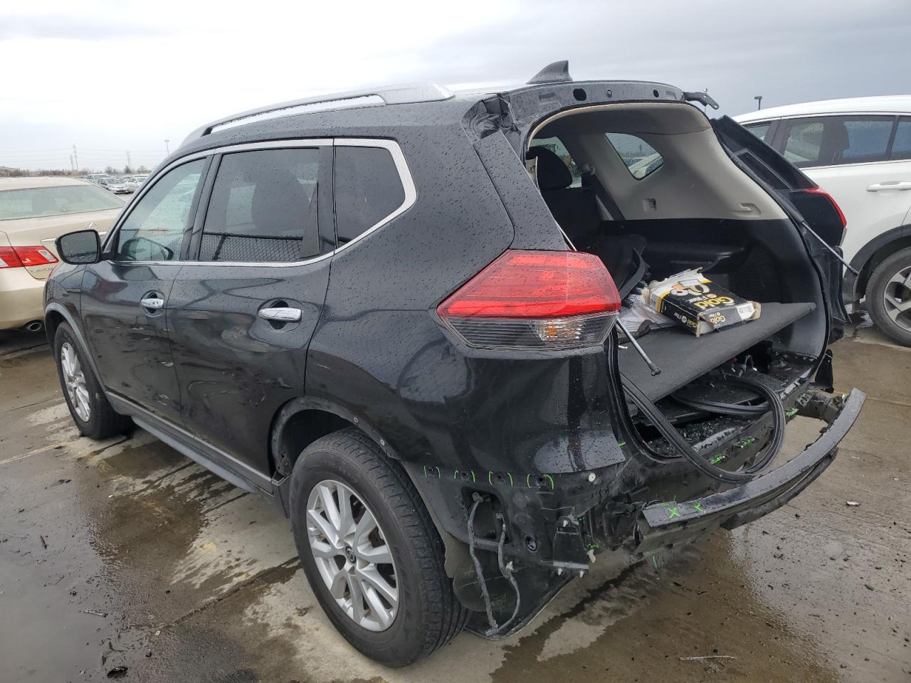 2017 Nissan Rogue VIN KNMAT2MT0HP614268 Copart auction photo, rear end / front end damage thumbnail 2