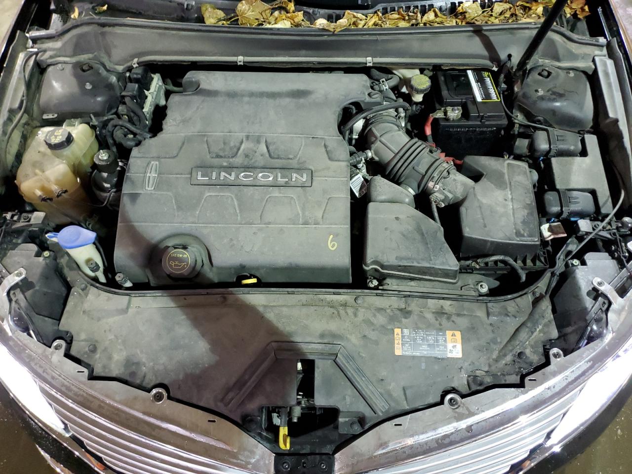 2015 Lincoln MKZ VIN 3LN6L2GK6FR610915 Copart auction photo, rear end / front end damage thumbnail 11