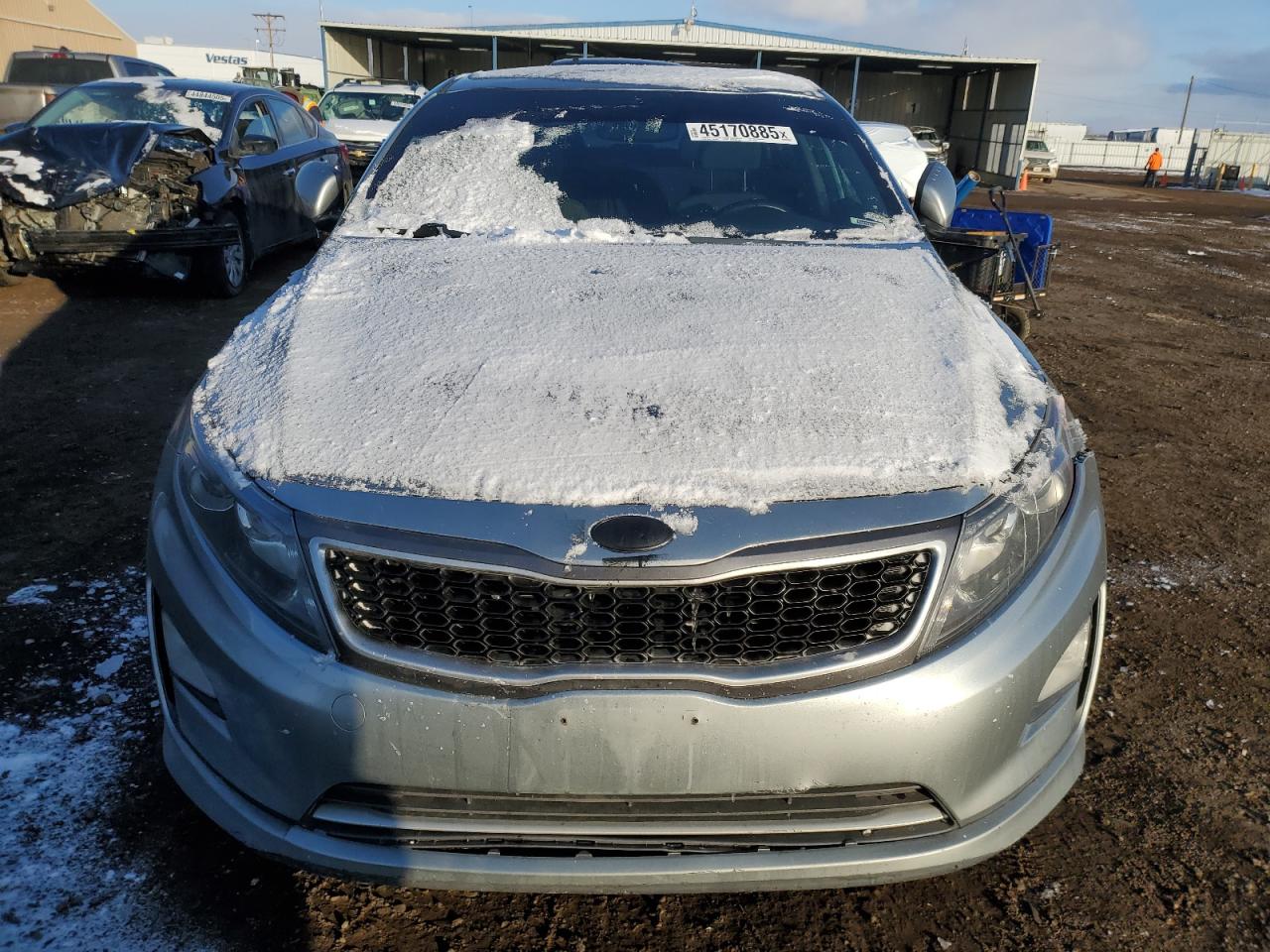 2014 KIA Optima VIN KNAGM4AD5E5071360 Copart auction photo, front end damage thumbnail 5