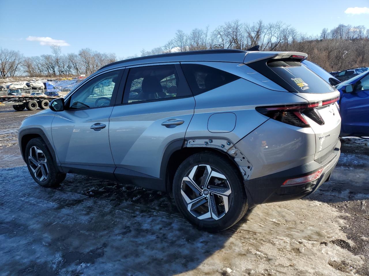 2022 Hyundai Tucson VIN 5NMJCCAE9NH100757 Copart auction photo, rear end damage thumbnail 2