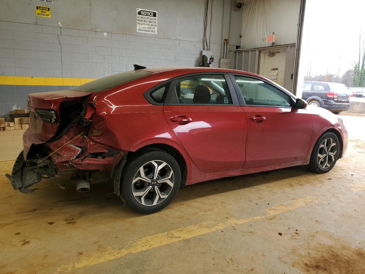 2021 KIA Forte VIN 3KPF24AD7ME346377 Copart auction photo, rear end damage thumbnail 3