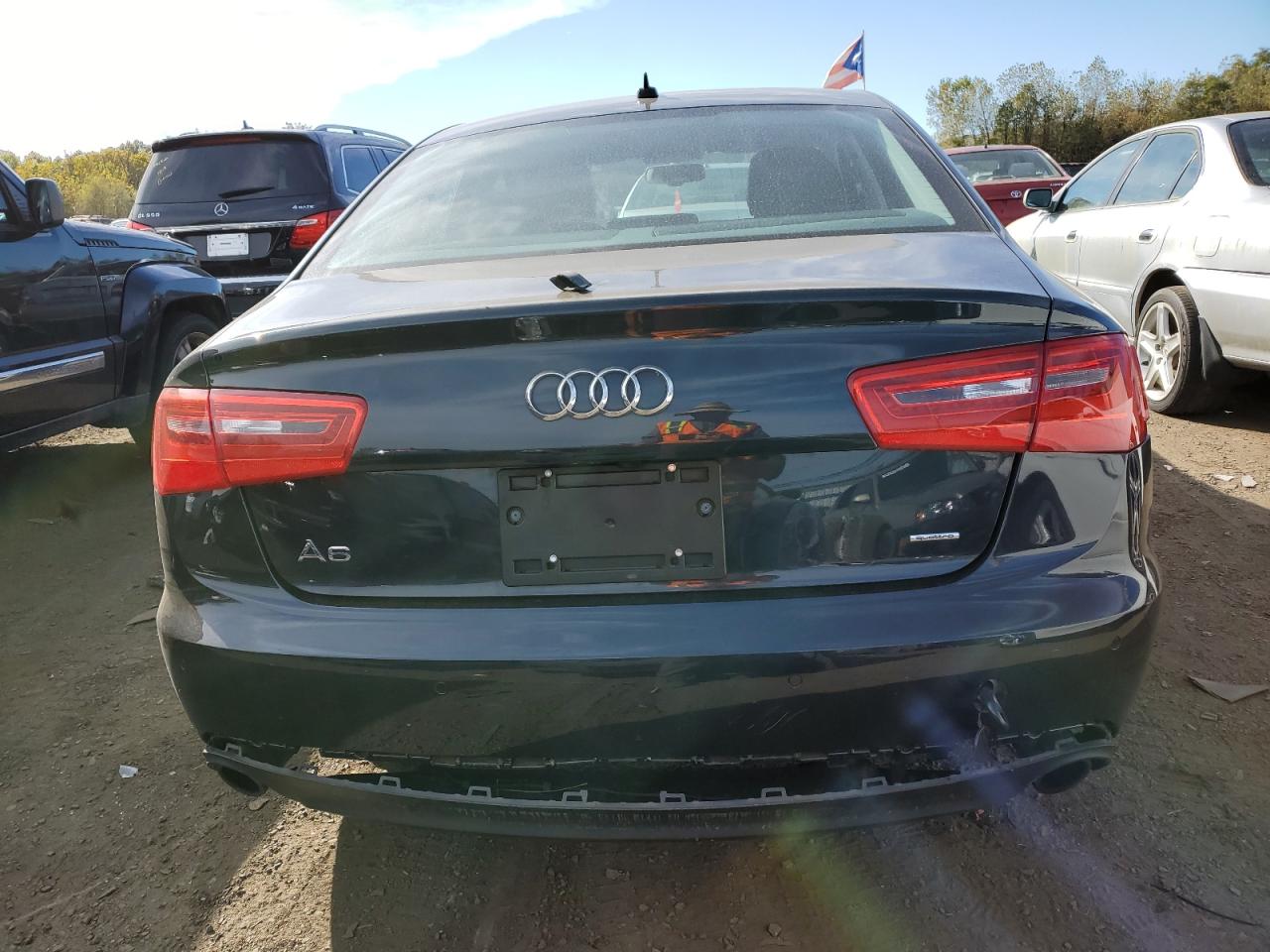 2015 Audi A6 VIN WAUGFAFC1FN011084 Copart auction photo, front end damage thumbnail 6