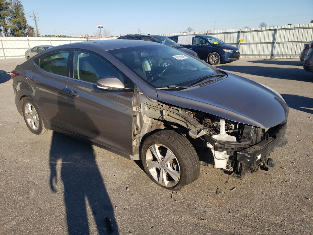 2016 Hyundai Elantra VIN 5NPDH4AE8GH766843 Copart auction photo, mechanical / front end damage thumbnail 4