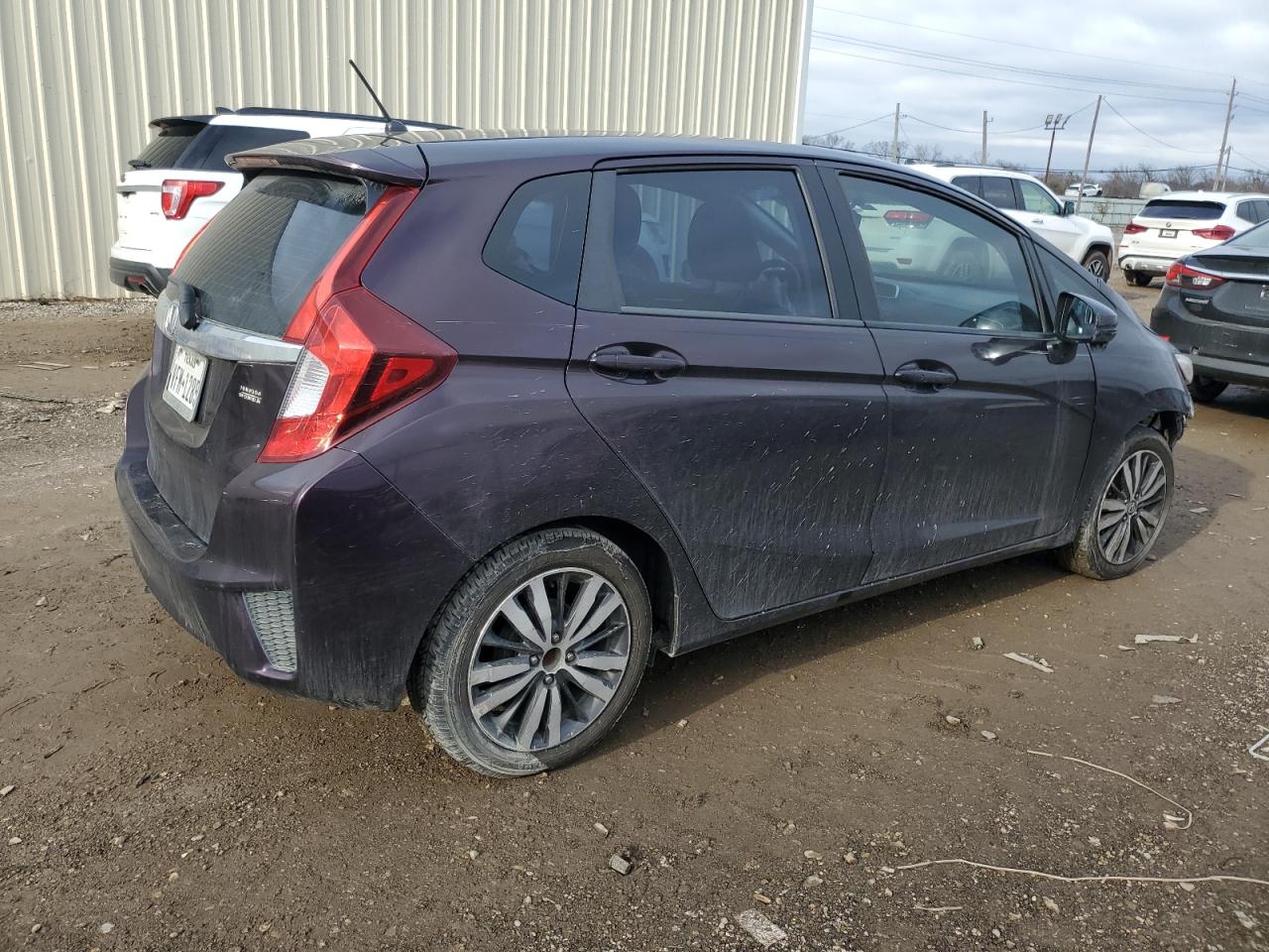 2015 Honda Fit VIN 3HGGK5H85FM743261 Copart auction photo, front end / rear end damage thumbnail 3