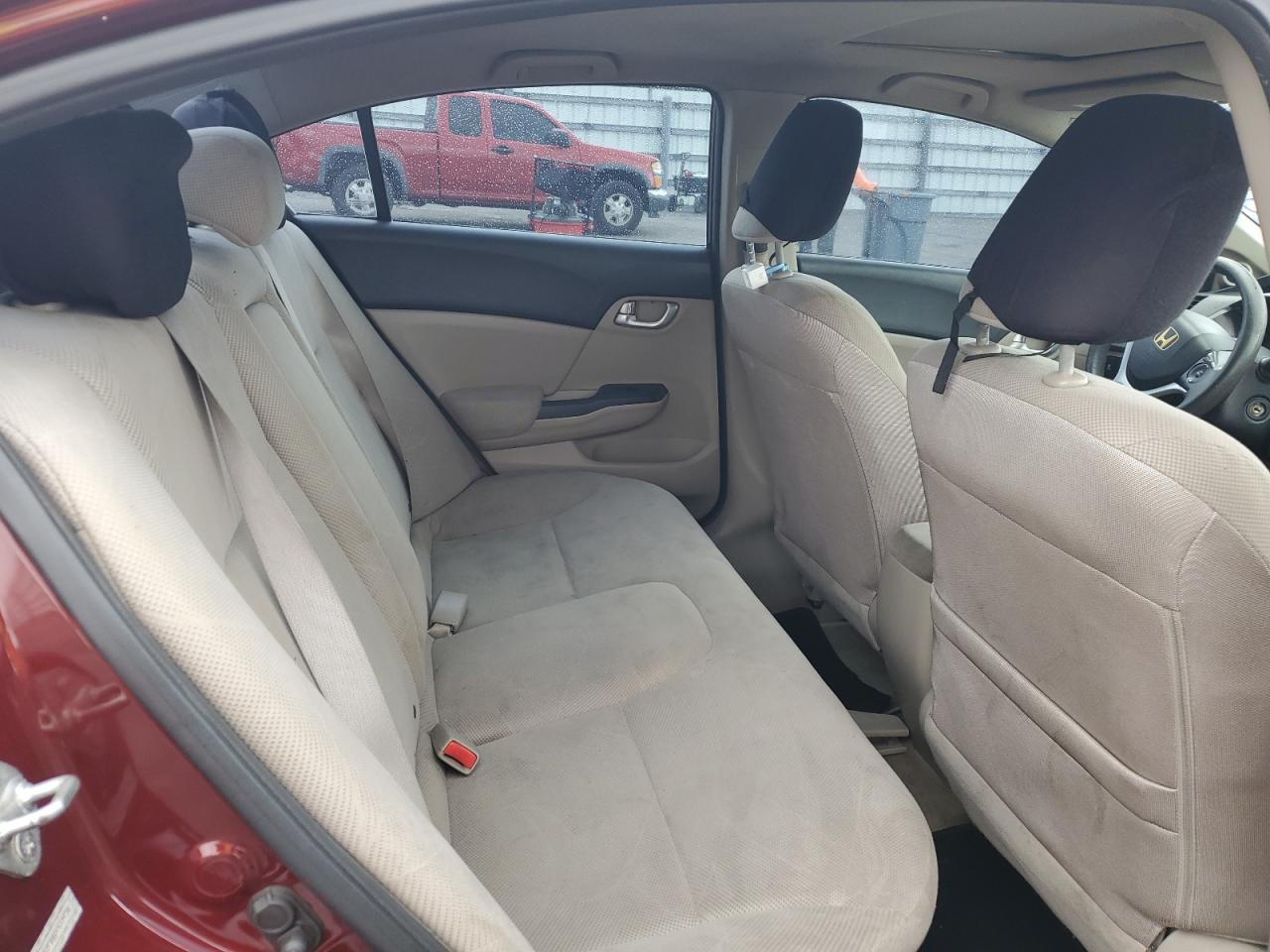 2012 Honda Civic VIN 2HGFB2F8XCH531978 Copart auction photo, rear end / side damage thumbnail 11