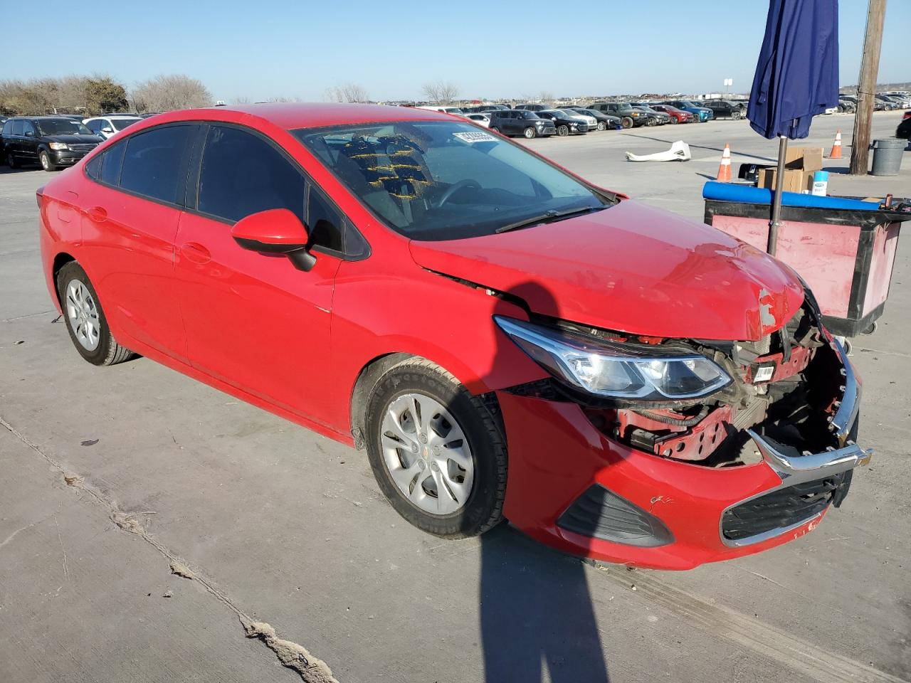 2019 Chevrolet Cruze VIN 1G1BJ5SM7K7106631 Copart auction photo, front end damage thumbnail 4