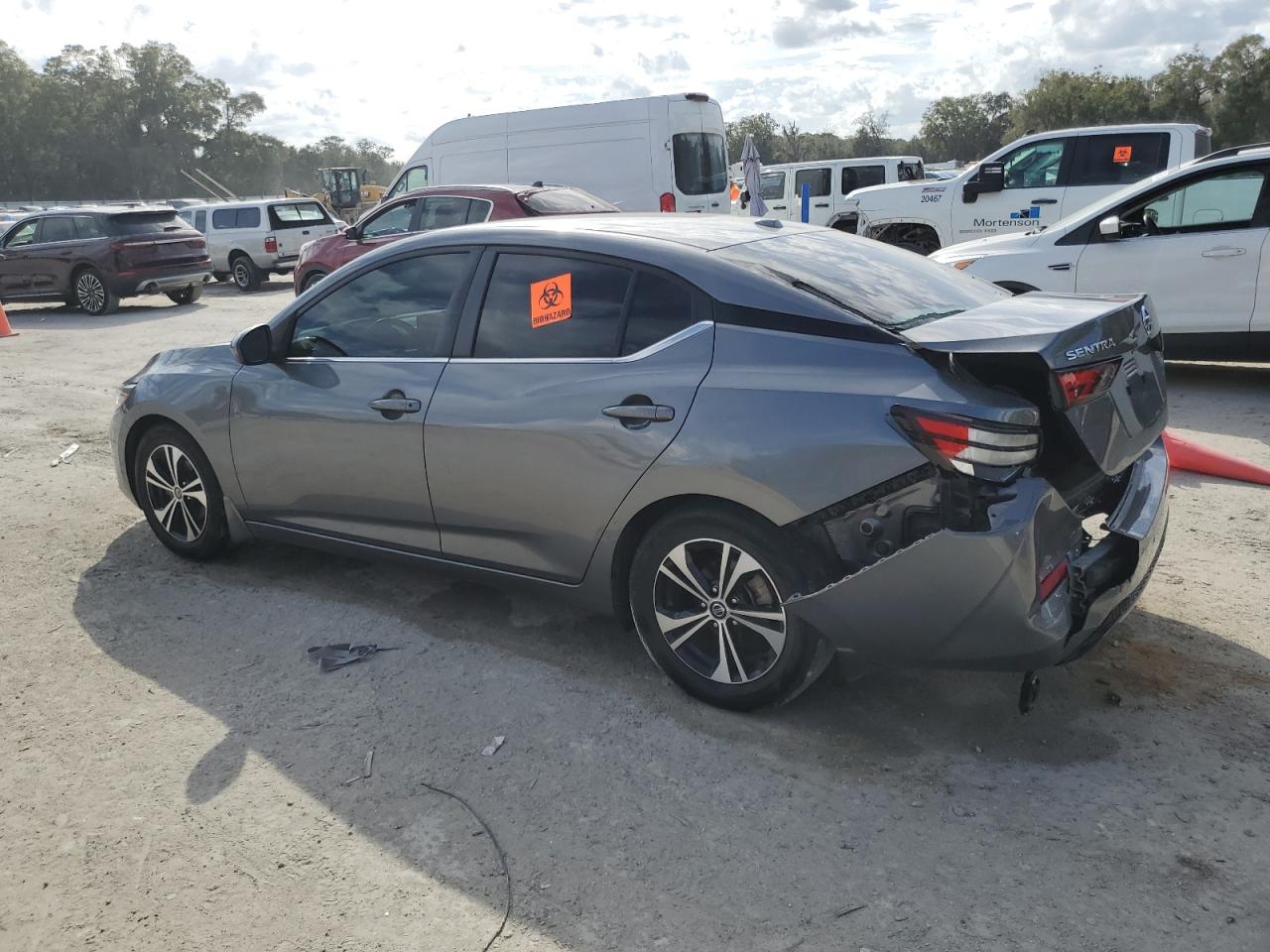2022 Nissan Sentra VIN 3N1AB8CV5NY227446 Copart auction photo, hail / rear end damage thumbnail 2