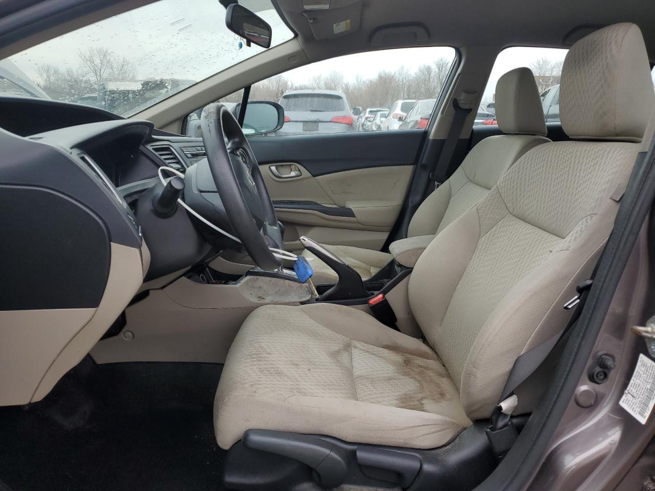2015 Honda Civic VIN 19XFB2F52FE210280 Copart auction photo, rear end / side damage thumbnail 7