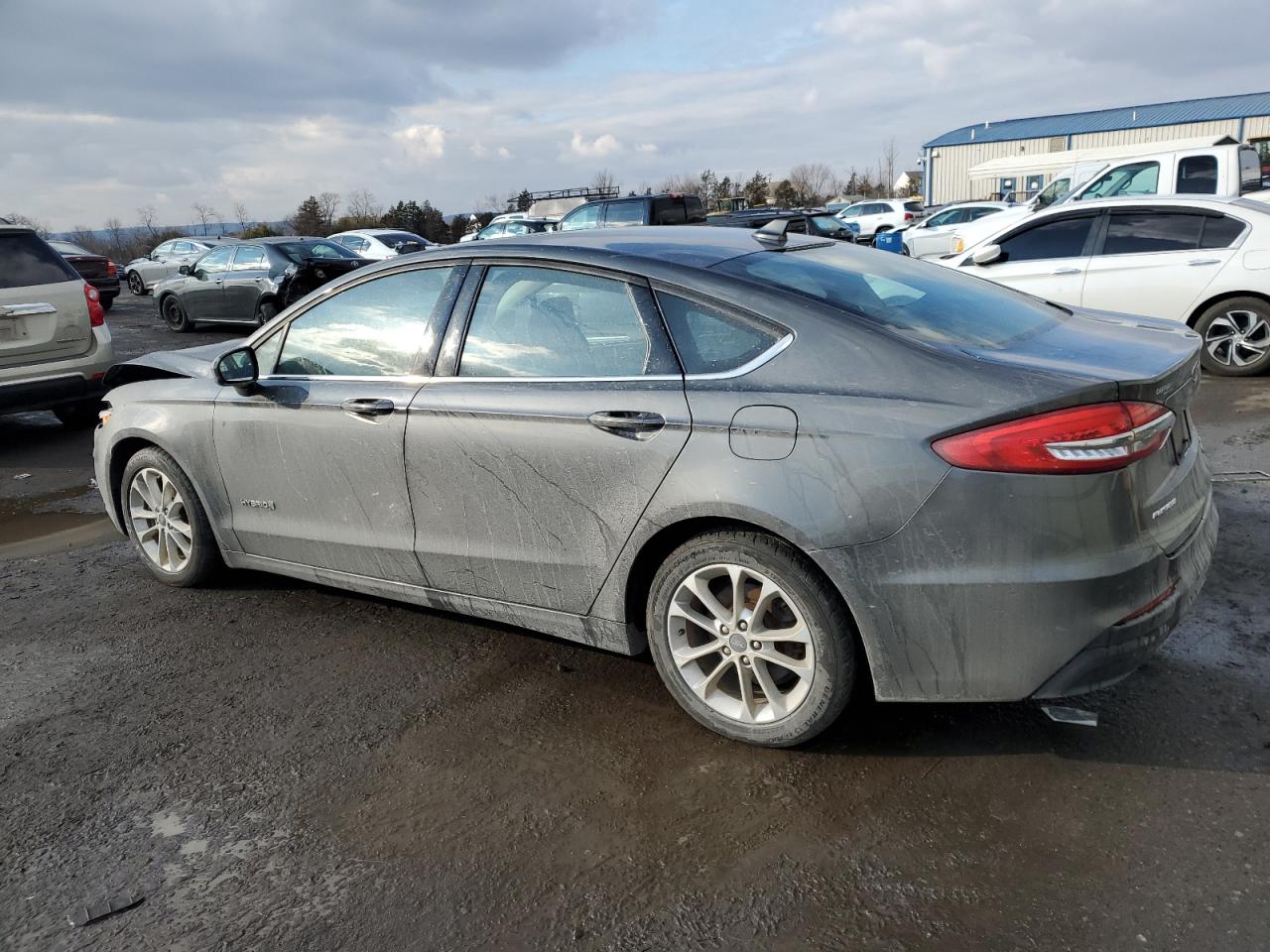 2019 Ford Fusion VIN 3FA6P0LU3KR158863 Copart auction photo, front end damage thumbnail 2