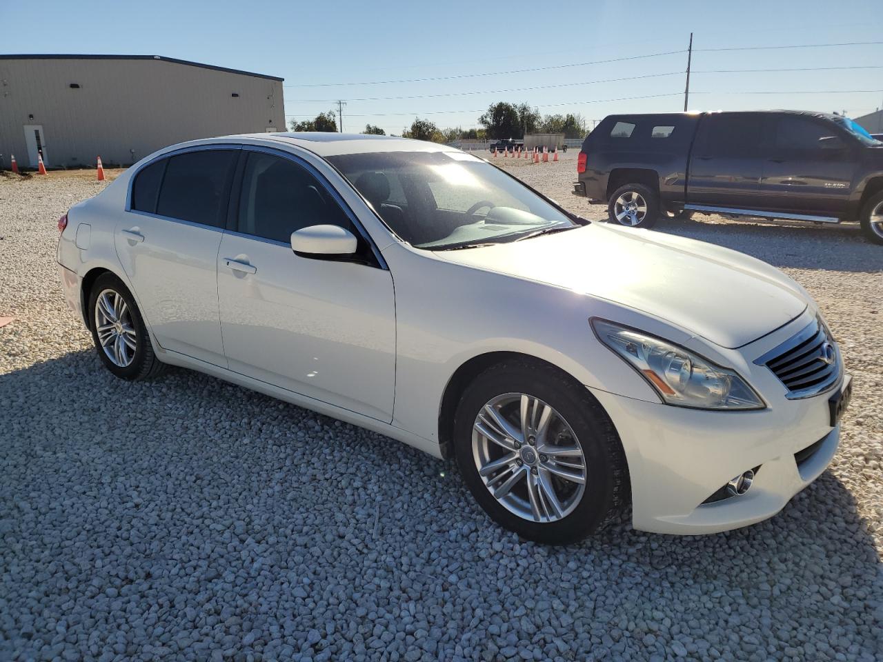 2013 Infiniti G VIN JN1CV6AP6DM304531 Copart auction photo, rear end damage thumbnail 4