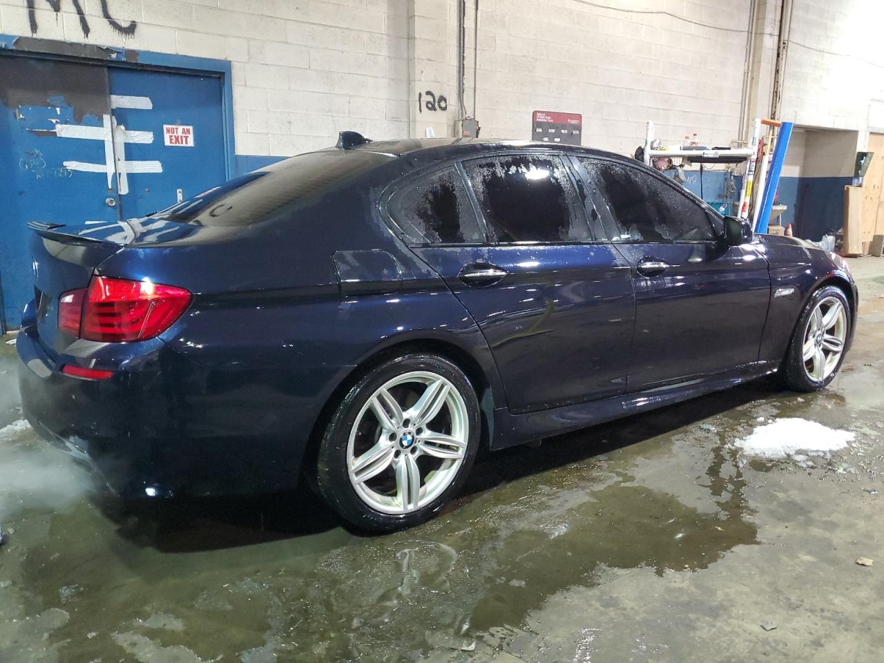 2013 BMW 5er VIN WBAFU9C55DDY71398 Copart auction photo, front end / mechanical damage thumbnail 3