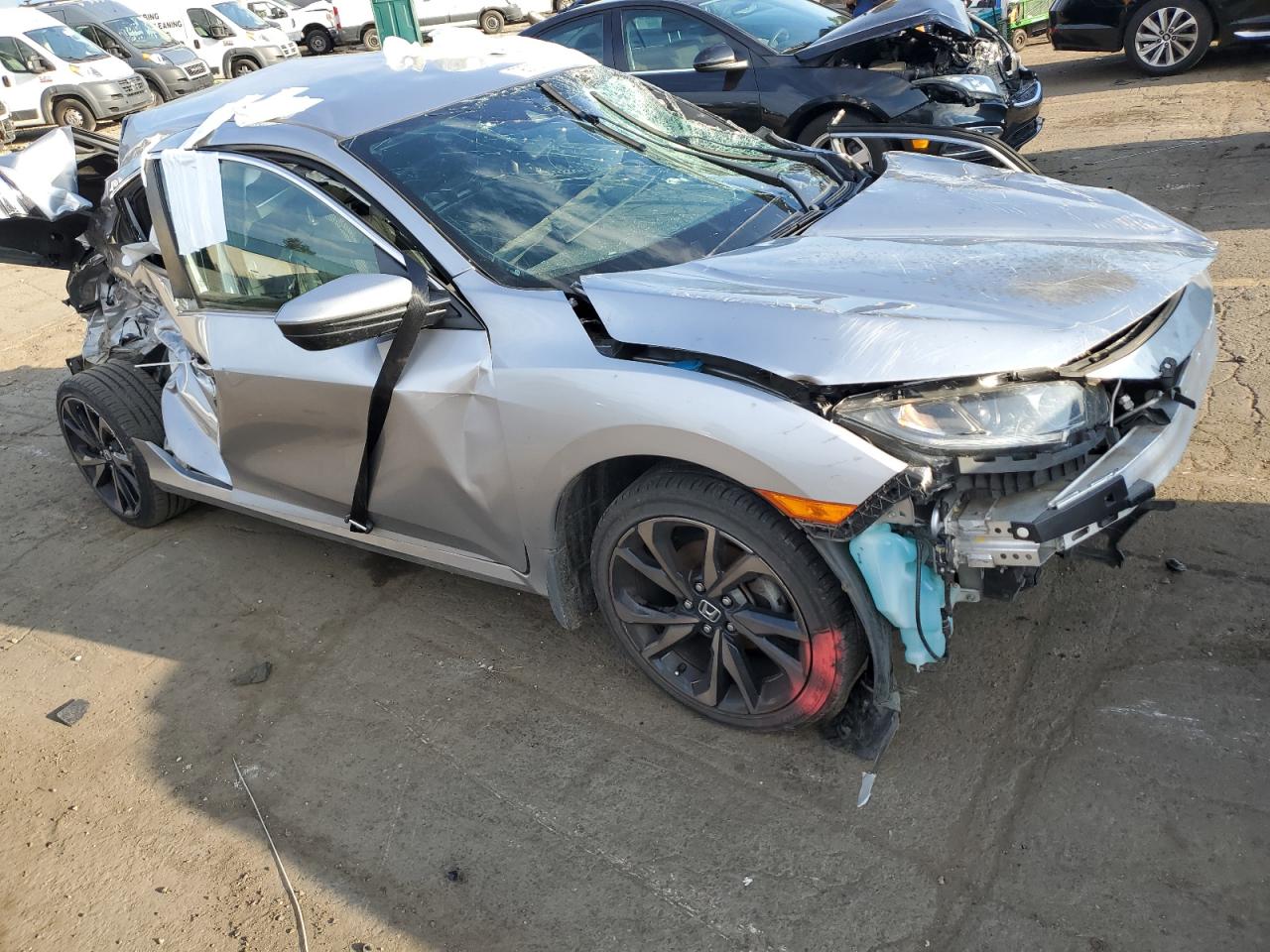 2020 Honda Civic VIN 2HGFC2F88LH585048 Copart auction photo, all over damage thumbnail 4