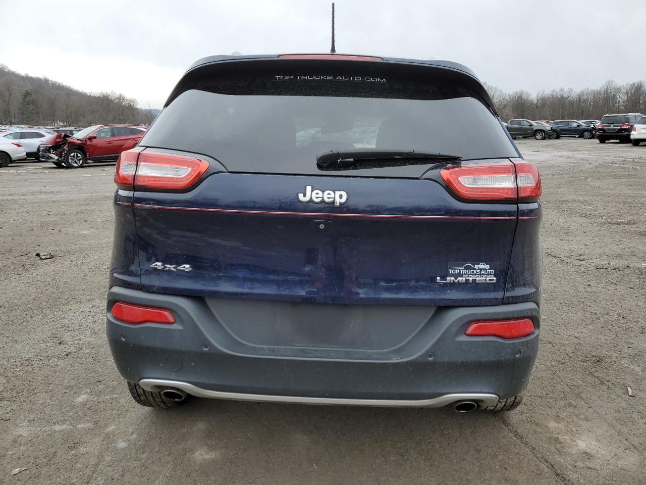 2014 Jeep Grand Cherokee VIN 1C4PJMDS0EW169258 Copart auction photo, front end / side damage thumbnail 6