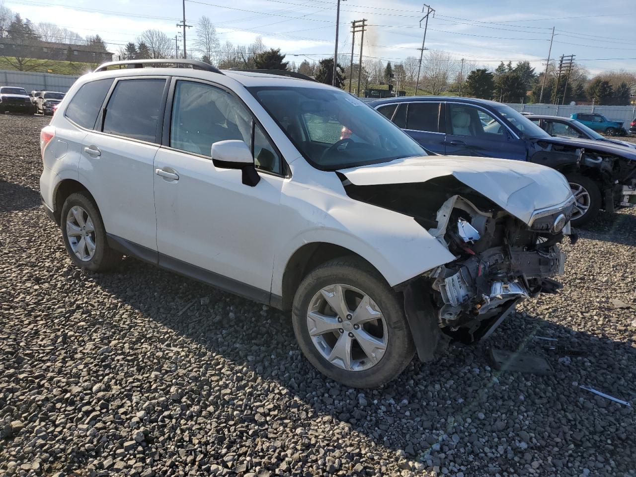 2016 Subaru Forester VIN JF2SJADC8GH415905 Copart auction photo, front end damage thumbnail 4