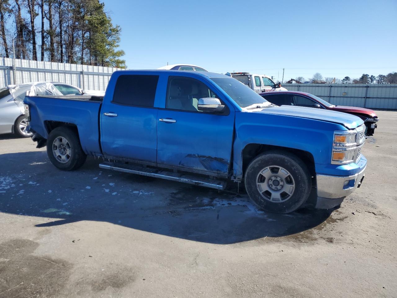 2014 Chevrolet Silverado VIN 3GCUKREC1EG313760 Copart auction photo, all over damage thumbnail 4