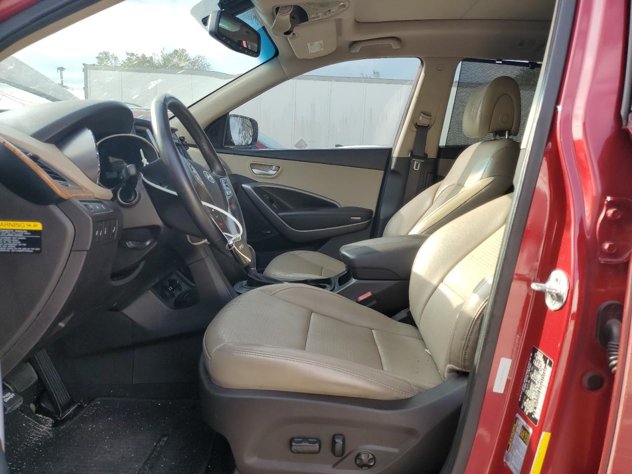 2016 Hyundai Santa Fe VIN 5XYZUDLB3GG313130 Copart auction photo, front end damage thumbnail 7