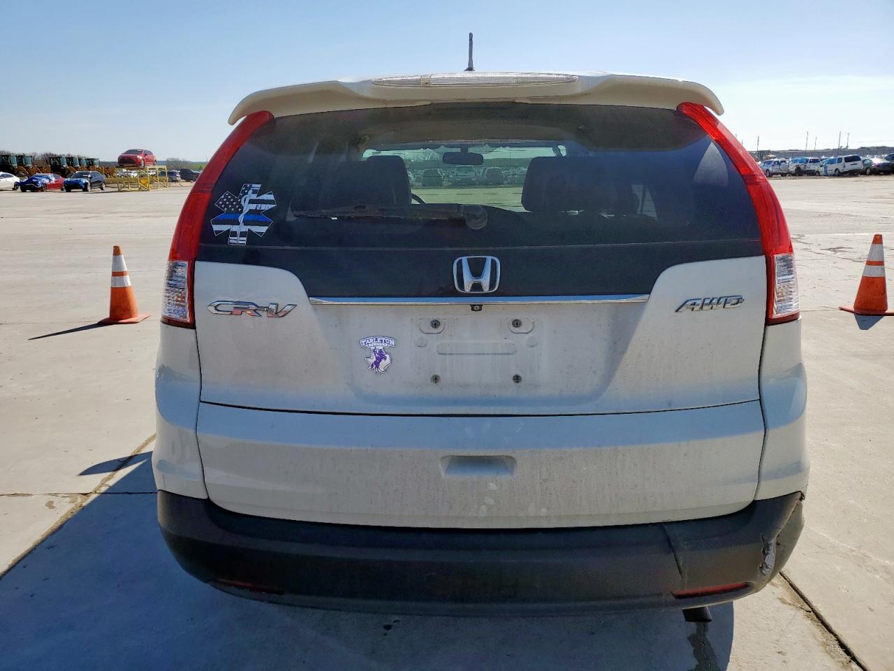 2014 Honda CR-V VIN 5J6RM4H77EL064220 Copart auction photo, front end / rear end damage thumbnail 6