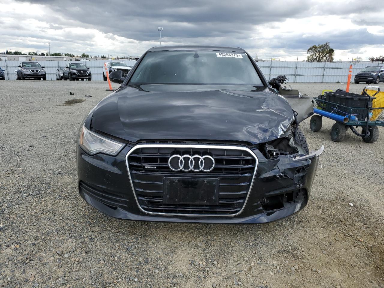 2015 Audi A6 VIN WAUGFAFC3FN036133 Copart auction photo, front end / side damage thumbnail 5