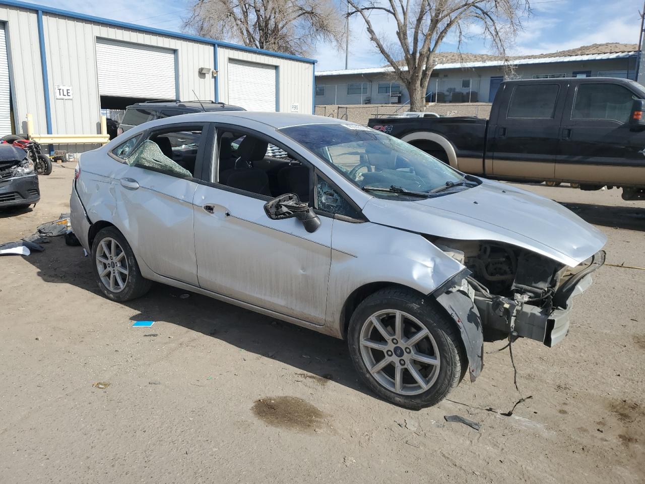 2019 Ford Fiesta VIN 3FADP4BJ4KM132453 Copart auction photo, all over damage thumbnail 4