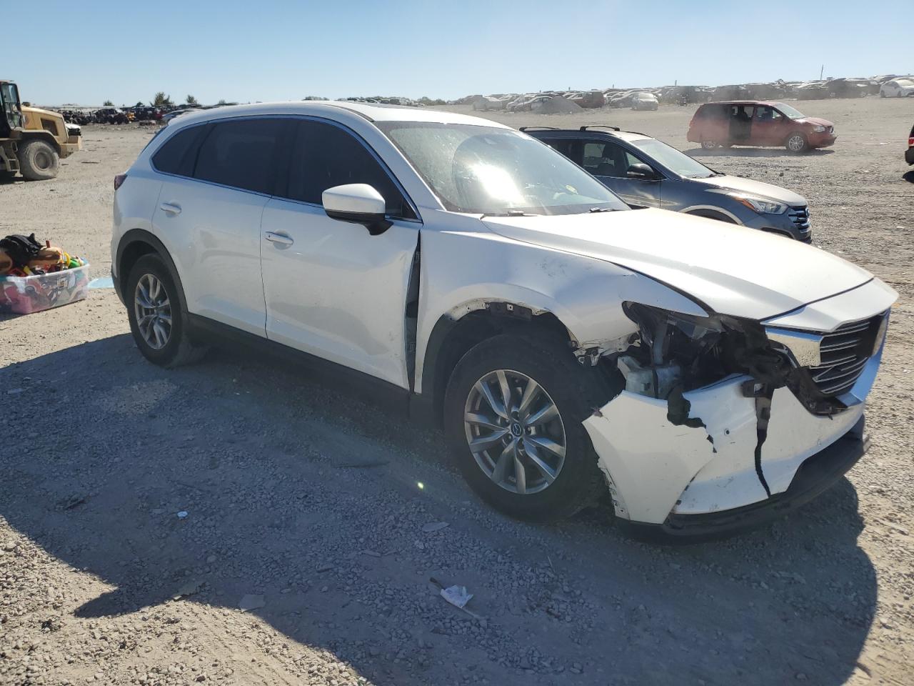 2018 Mazda CX-9 VIN JM3TCACY3J0228661 Copart auction photo, front end / side damage thumbnail 4