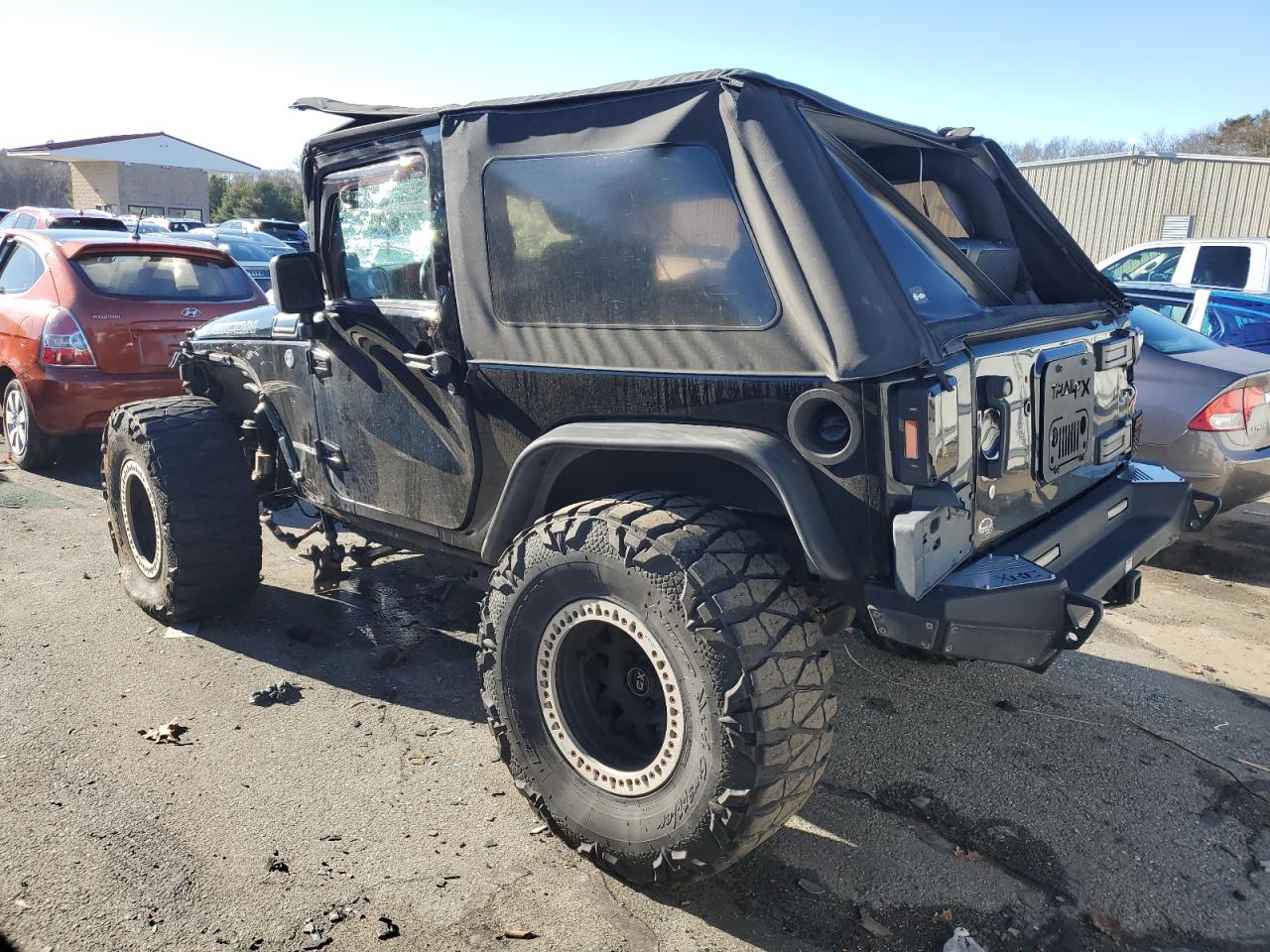 2011 Jeep Wrangler VIN 1J4BA6D10BL502188 Copart auction photo, rollover / top/roof damage thumbnail 2