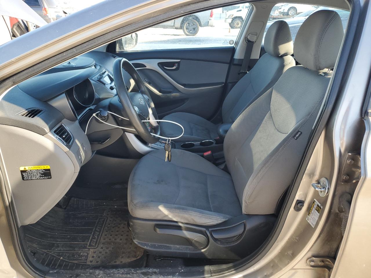 2013 Hyundai Elantra VIN 5NPDH4AE2DH223841 Copart auction photo, front end / side damage thumbnail 7