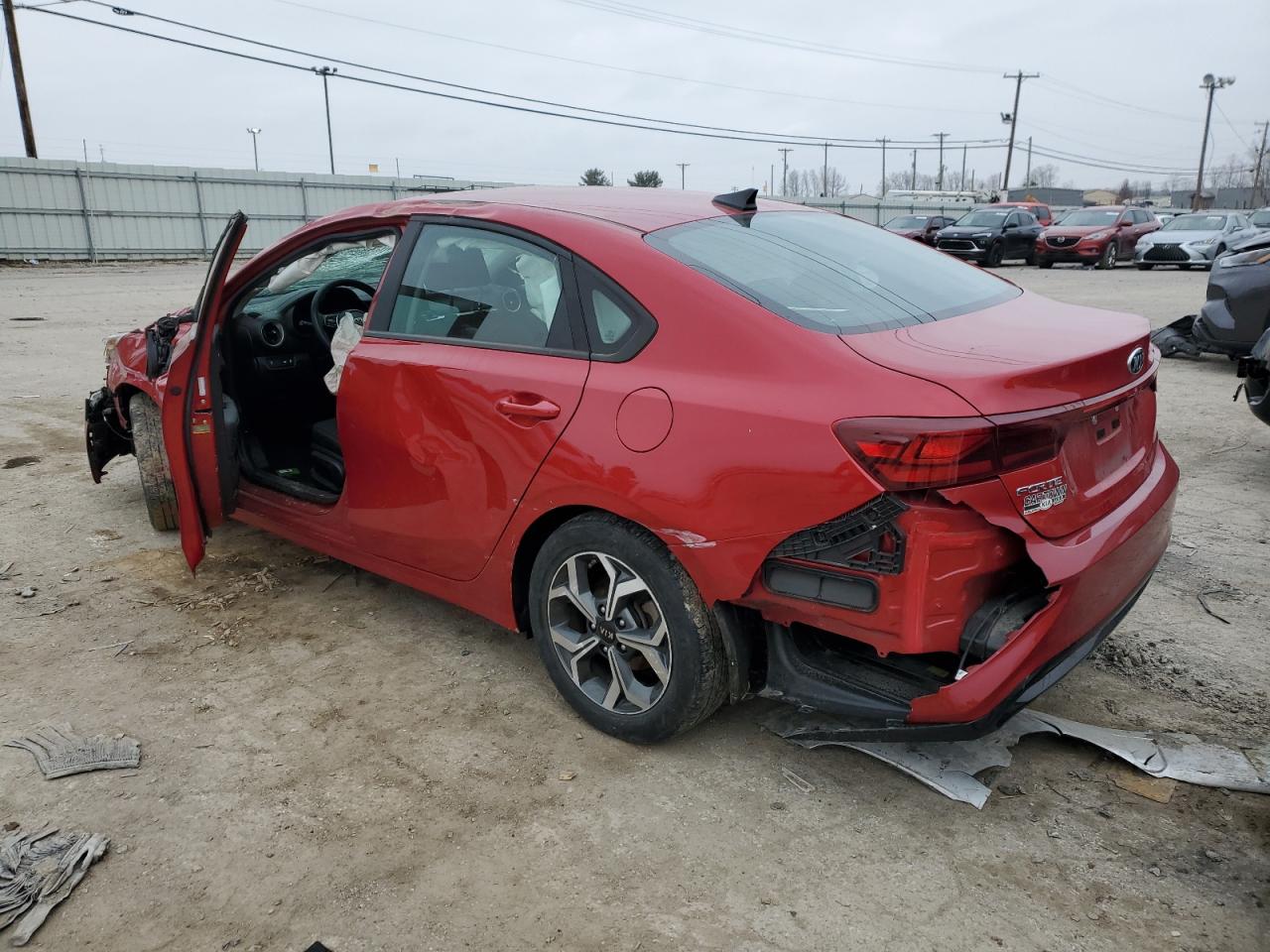2021 KIA Forte VIN 3KPF24AD0ME361111 Copart auction photo, rollover / undercarriage damage thumbnail 2