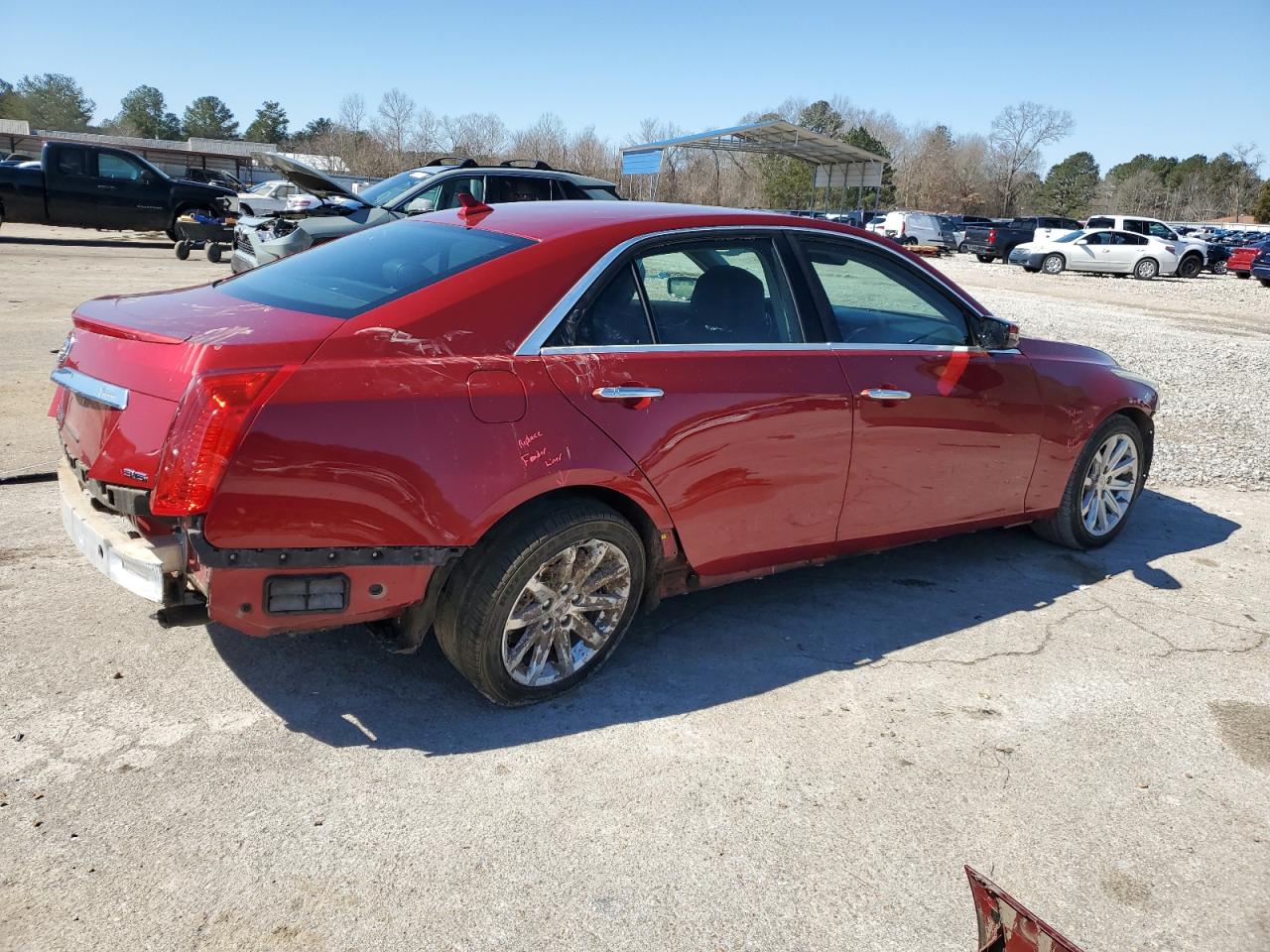 2014 Cadillac CTS VIN 1G6AR5S35E0182870 Copart auction photo, front end / all over damage thumbnail 3