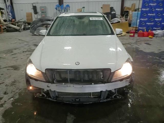 2012 Mercedes-Benz C-klasse VIN WDDGF8BB1CR211739 Copart auction photo, undercarriage damage thumbnail 11