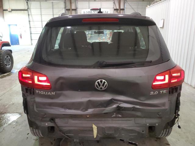2015 Volkswagen Tiguan VIN WVGAV7AX9FW557632 Copart auction photo, rear end / minor dent/scratches damage thumbnail 6