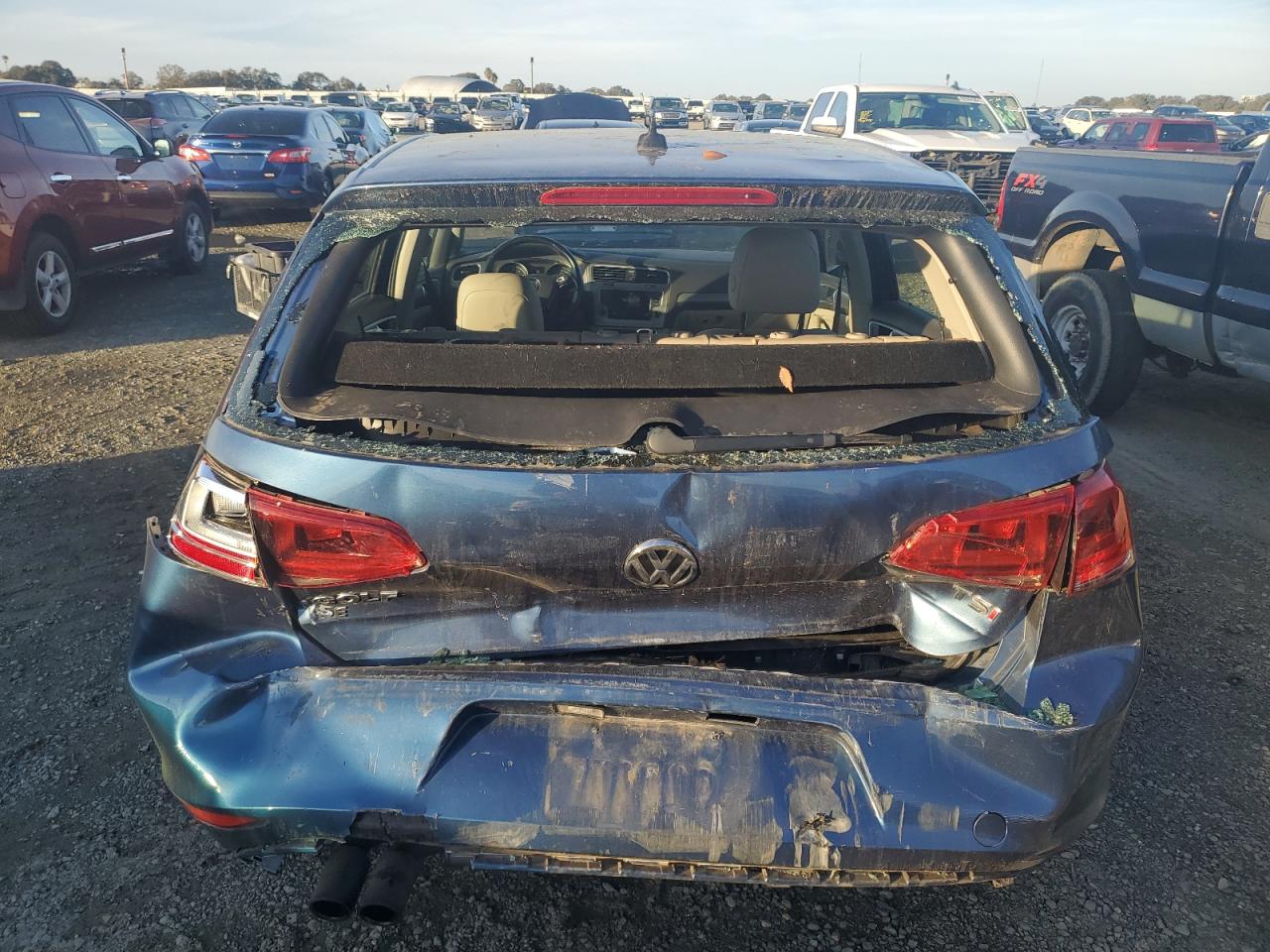 2016 Volkswagen Golf VIN 3VW217AU3GM047821 Copart auction photo, rear end damage thumbnail 6