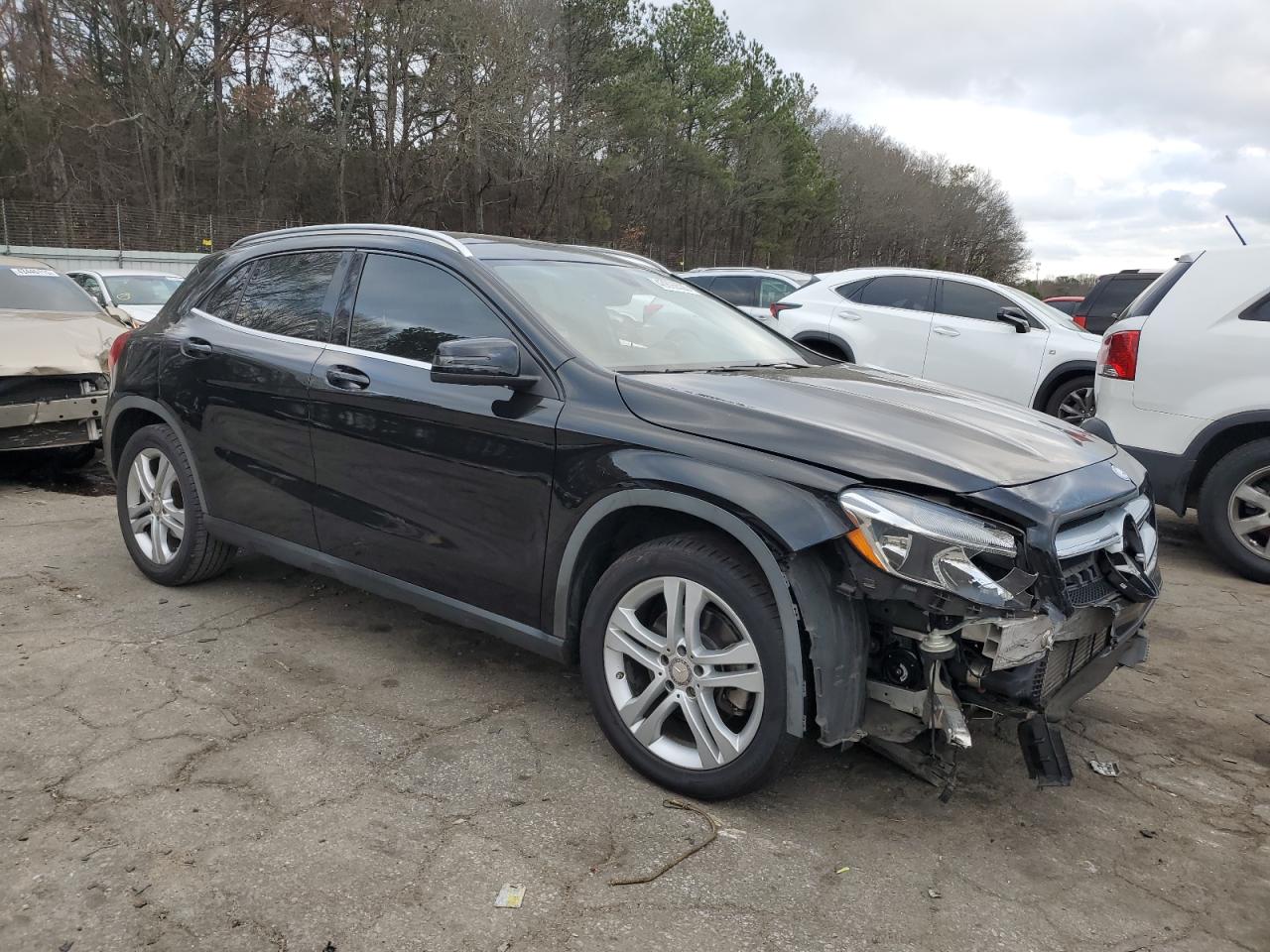 2015 Mercedes-Benz GLA-klasse VIN WDCTG4EB6FJ164814 Copart auction photo, front end / mechanical damage thumbnail 4