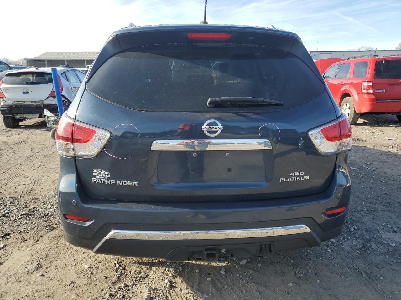 2016 Nissan Pathfinder VIN 5N1AR2MM8GC616021 Copart auction photo, front end damage thumbnail 6