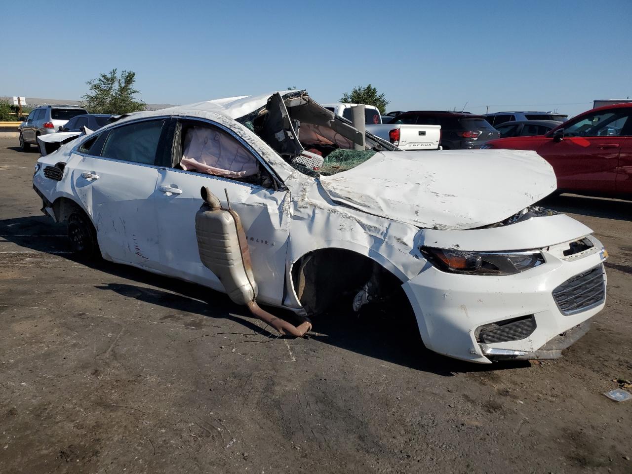 2018 Chevrolet Malibu VIN 1G1ZD5ST2JF262674 Copart auction photo, all over damage thumbnail 4