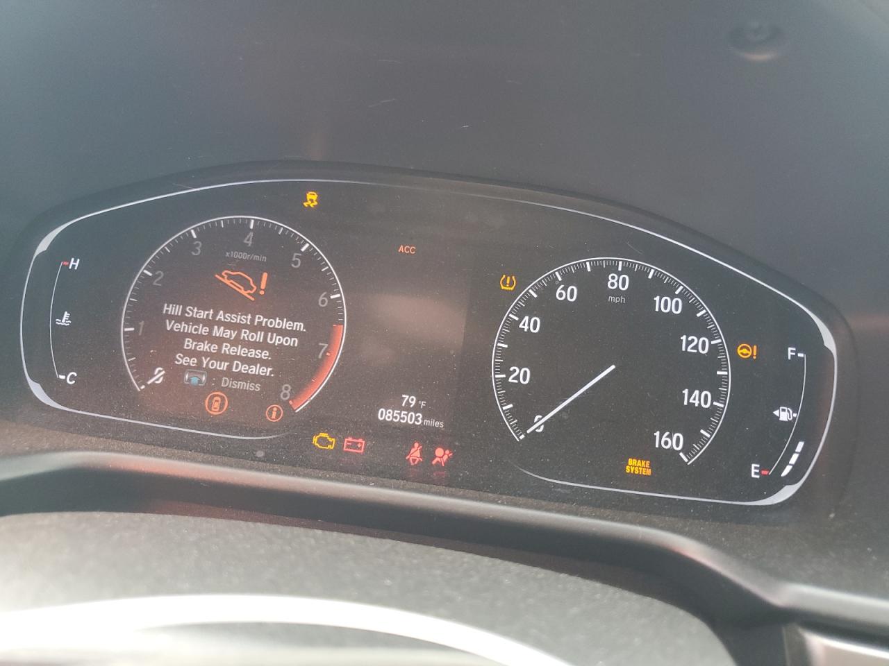 2019 Honda Accord VIN 1HGCV1F14KA000277 Copart auction photo, front end / rear end damage thumbnail 9