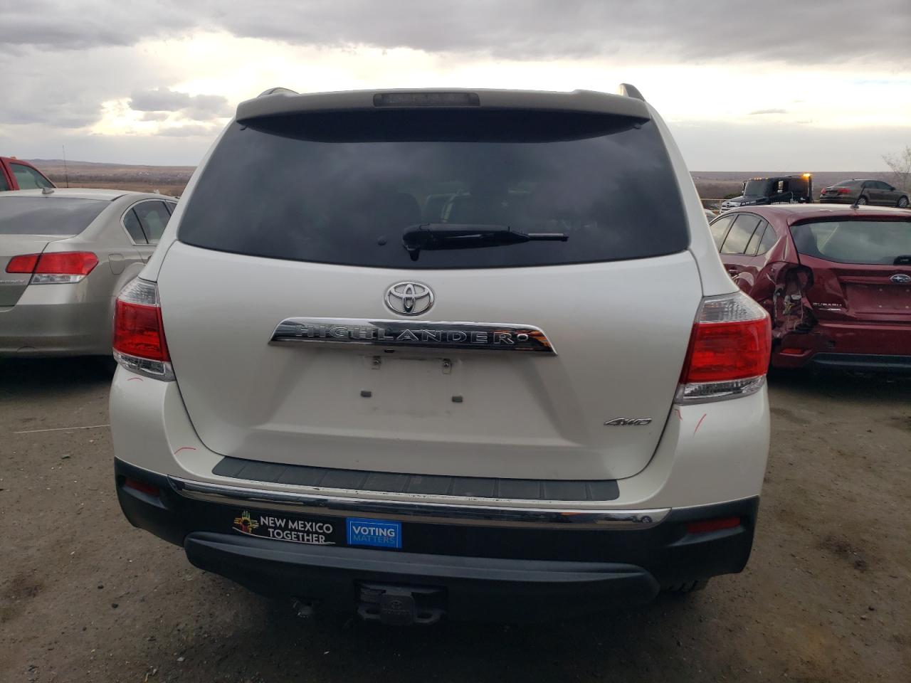 2013 Toyota Highlander VIN 5TDBK3EH8DS245019 Copart auction photo, side damage thumbnail 6