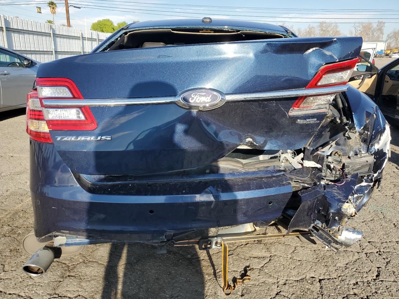2016 Ford Taurus VIN 1FAHP2E82GG122407 Copart auction photo, rear end damage thumbnail 6