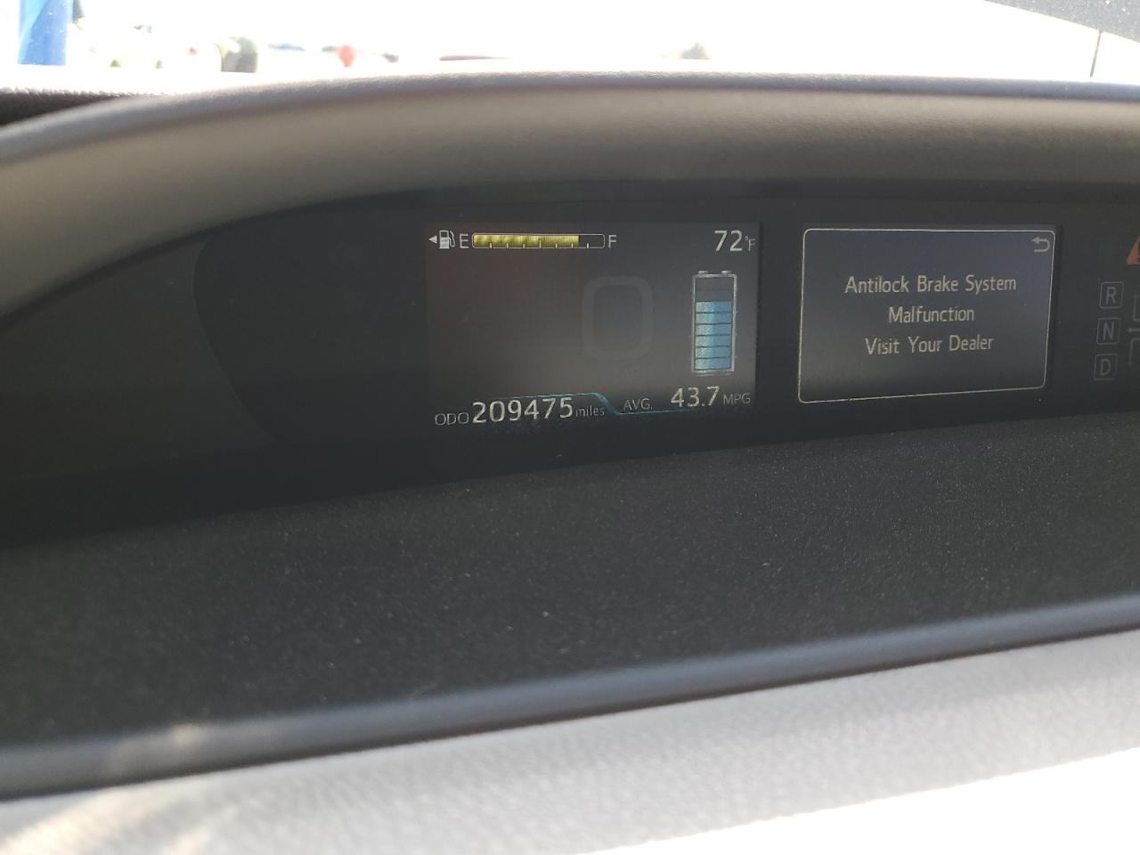 2016 Toyota Prius VIN JTDKBRFU7G3505284 Copart auction photo, front end damage thumbnail 9