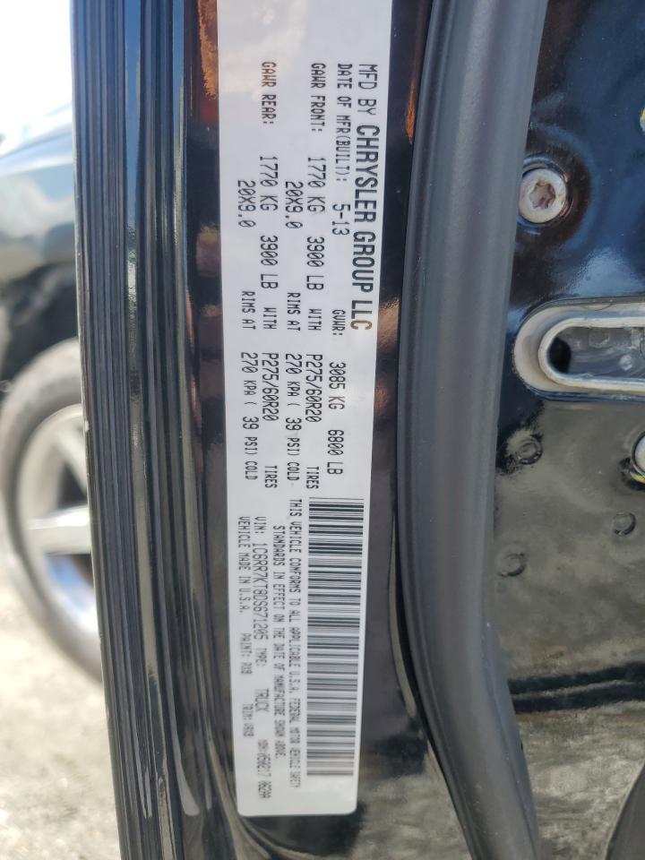 2013 RAM 1500 VIN 1C6RR7KT8DS671205 Copart auction photo, front end damage thumbnail 13
