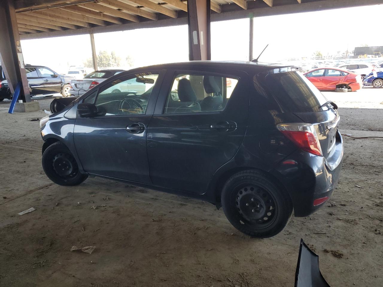 2013 Toyota Yaris VIN JTDKTUD35DD550501 Copart auction photo, front end / rear end damage thumbnail 2