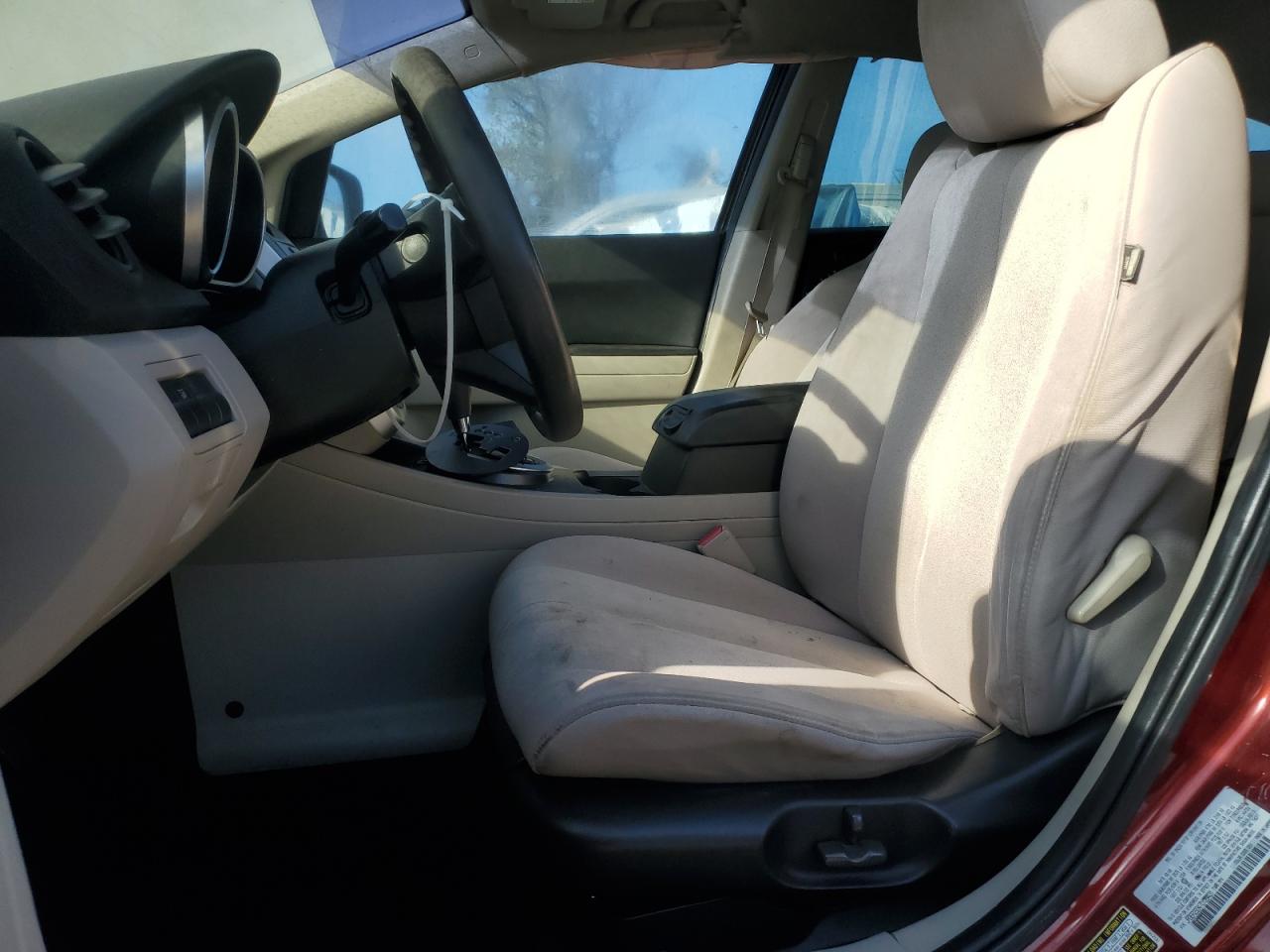 2007 Mazda CX-7 VIN JM3ER293470129431 Copart auction photo, side / front end damage thumbnail 7