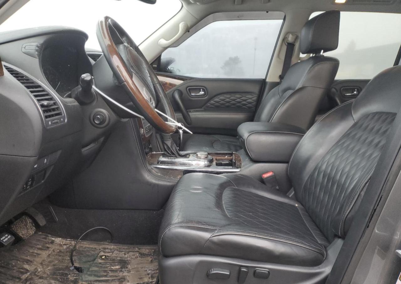 2018 Infiniti QX80 VIN JN8AZ2NEXJ9192605 Copart auction photo, side / front end damage thumbnail 7
