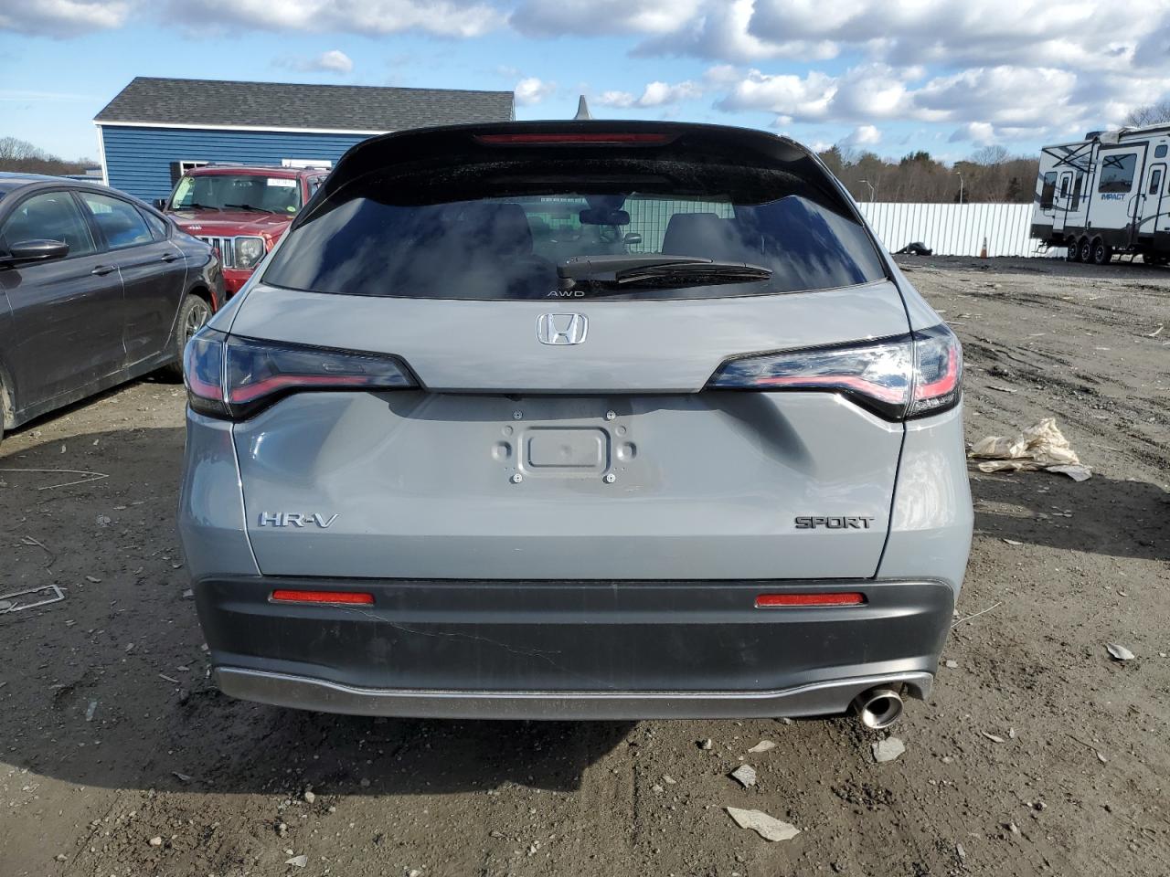 2023 Honda HR-V VIN 3CZRZ2H52PM713539 Copart auction photo, side / front end damage thumbnail 6