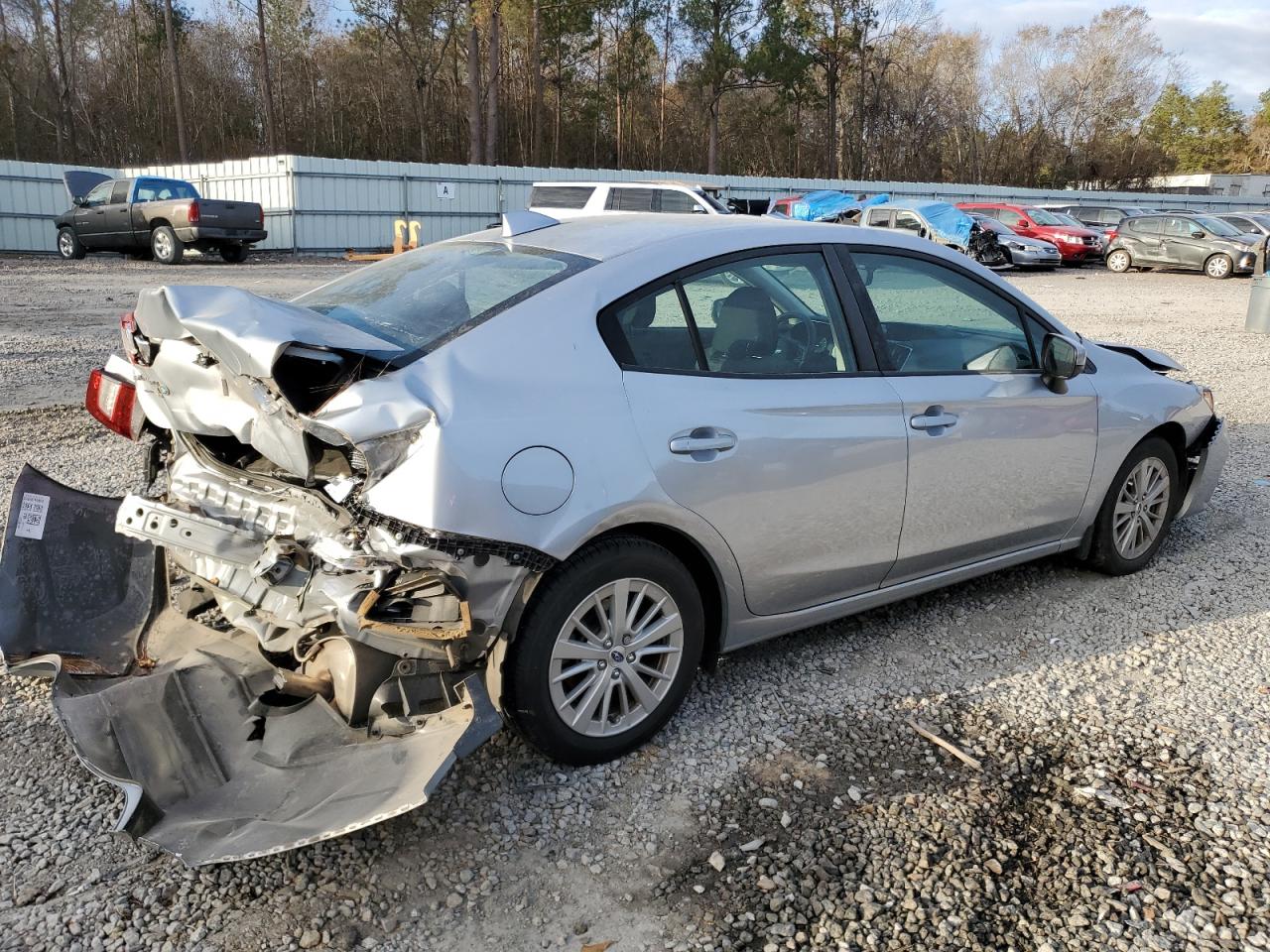 2018 Subaru Impreza VIN 4S3GKAD60J3617752 Copart auction photo, all over damage thumbnail 3
