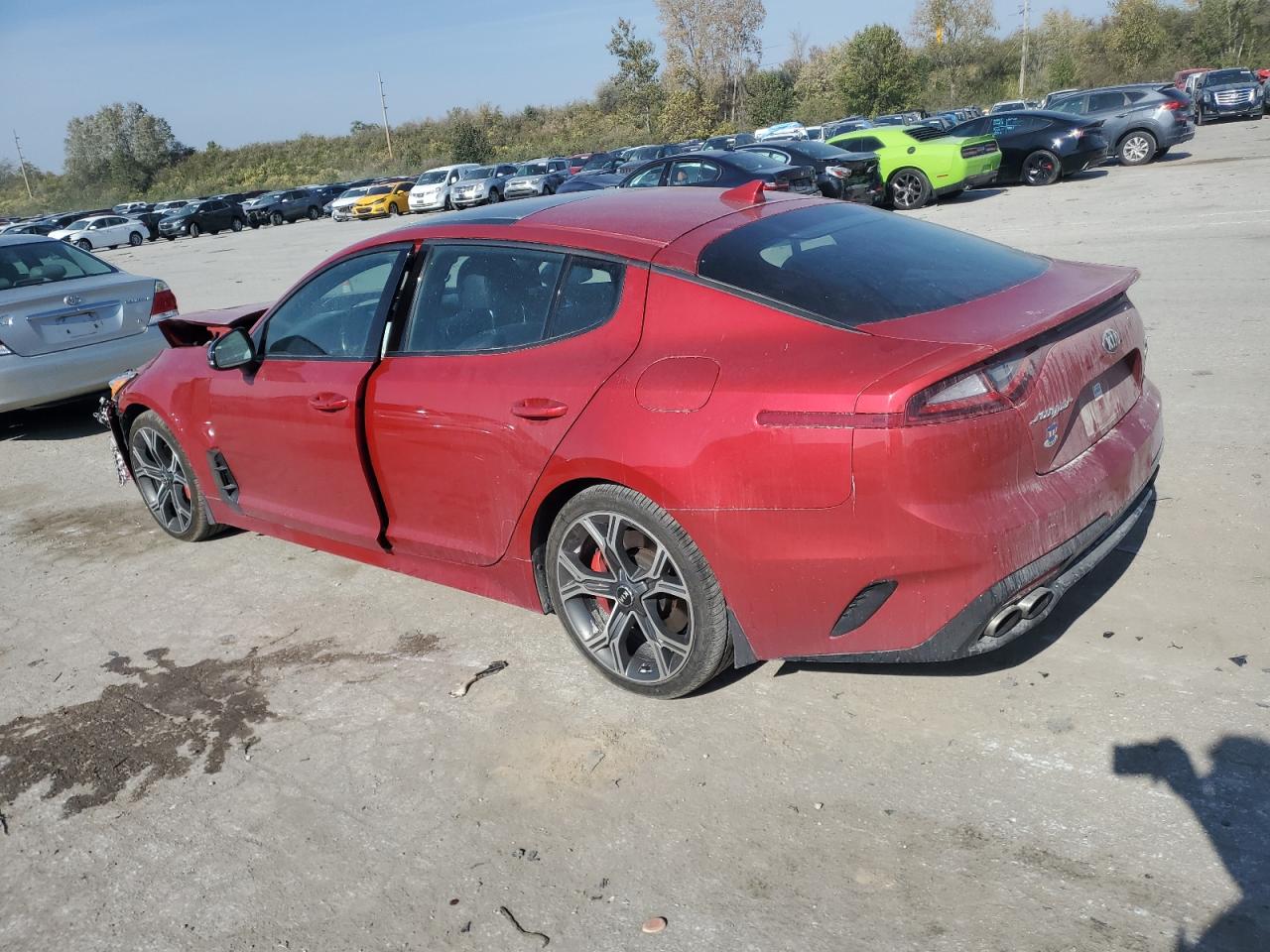2018 KIA Stinger VIN KNAE55LC3J6016103 Copart auction photo, front end damage thumbnail 2