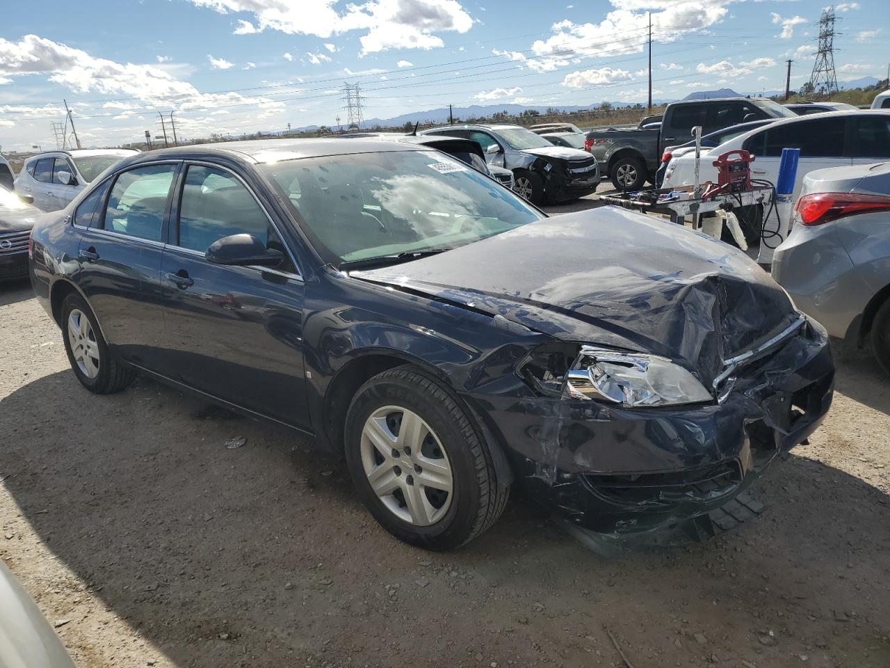 2008 Chevrolet Impala VIN 2G1WB55KX89230506 Copart auction photo, front end damage thumbnail 4