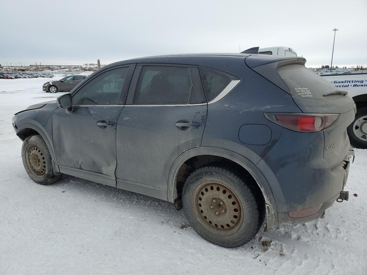 2017 Mazda CX-5 VIN JM3KFABL5H0140438 Copart auction photo, front end / rear end damage thumbnail 2