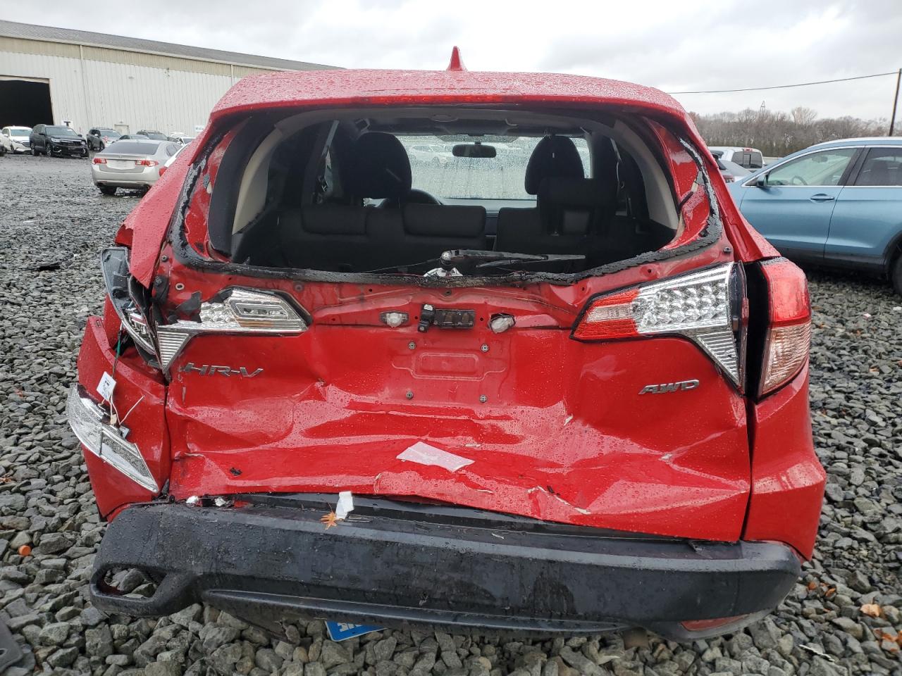 2018 Honda HR-V VIN 3CZRU6H50JG705290 Copart auction photo, rear end / side damage thumbnail 6
