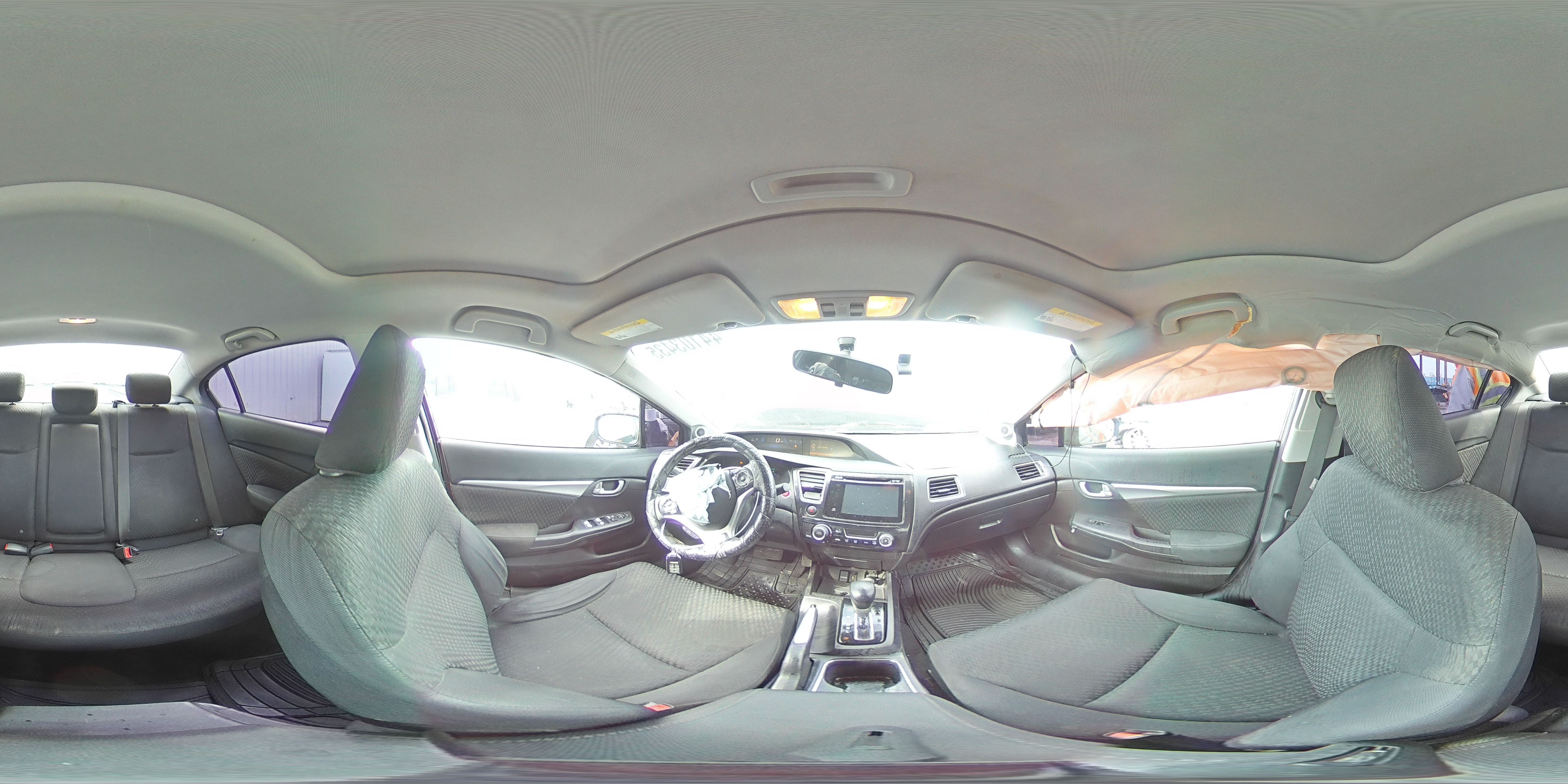 2014 Honda Civic VIN 19XFB2F87EE046243 Copart auction photo, front end damage thumbnail 14